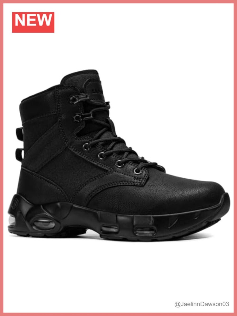 Women Non Slip Work Boots Leather Zip Comfort Cushion Kitchen